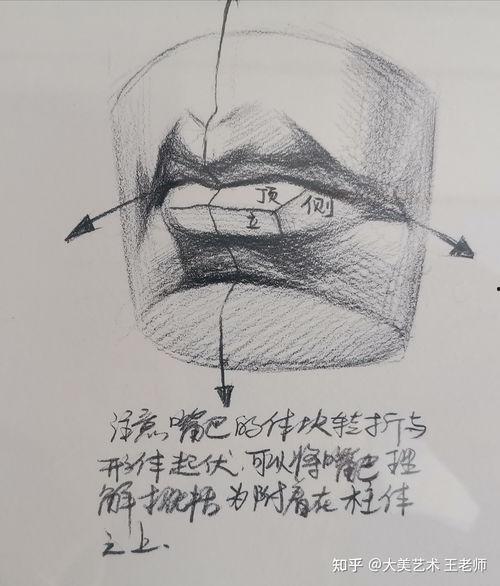 素描嘴巴的画法视频,从线条到光影的绘画教程概述