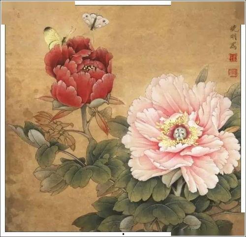 徐湛国画牡丹视频,墨色渲染的国色天香